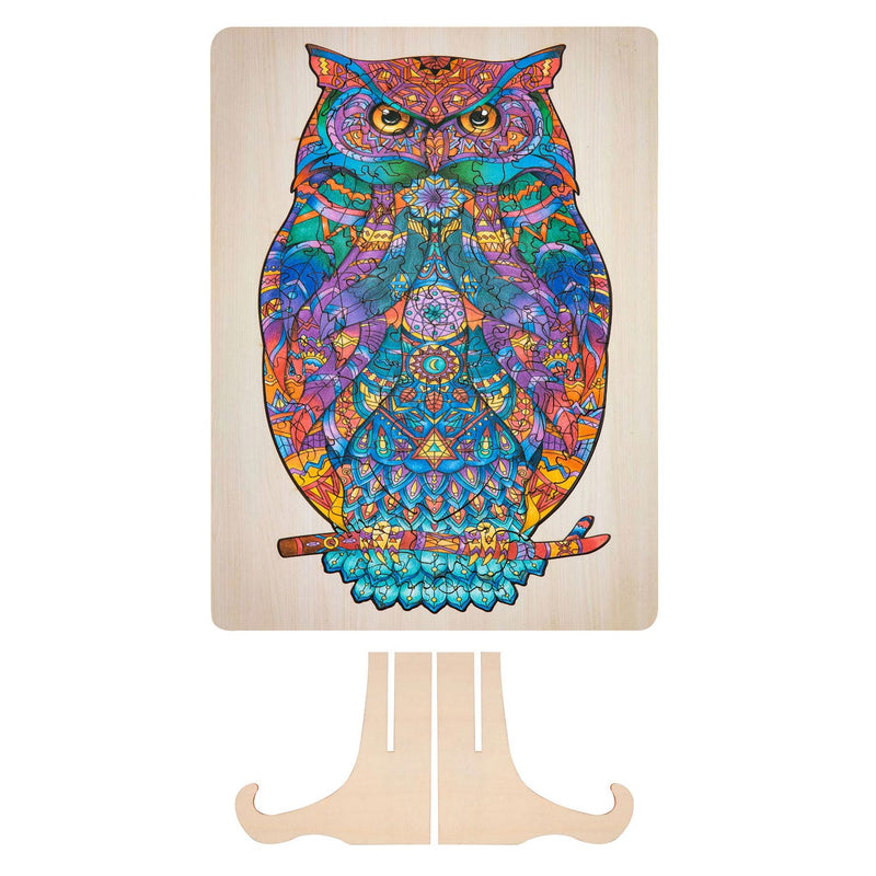 Afbeelding laden in galerijviewer, Creative Craft Group Unieke Houten Puzzel Uil, 130st.
