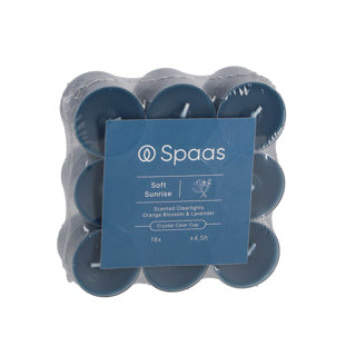 Spaas geurende clearlights blokverpakking x18 4,5u - soft sunrise | 4 stuks