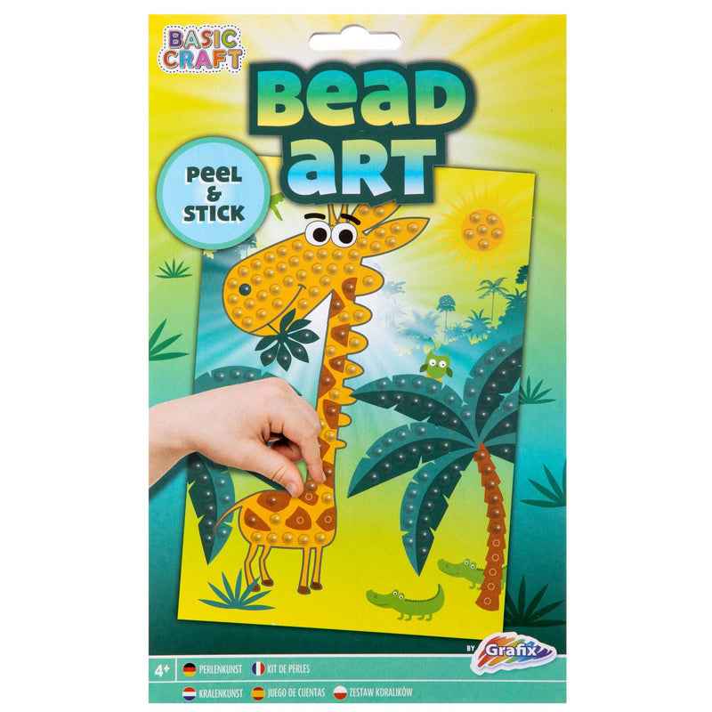 Afbeelding laden in galerijviewer, Grafix Knutselset Bead Art Giraffe
