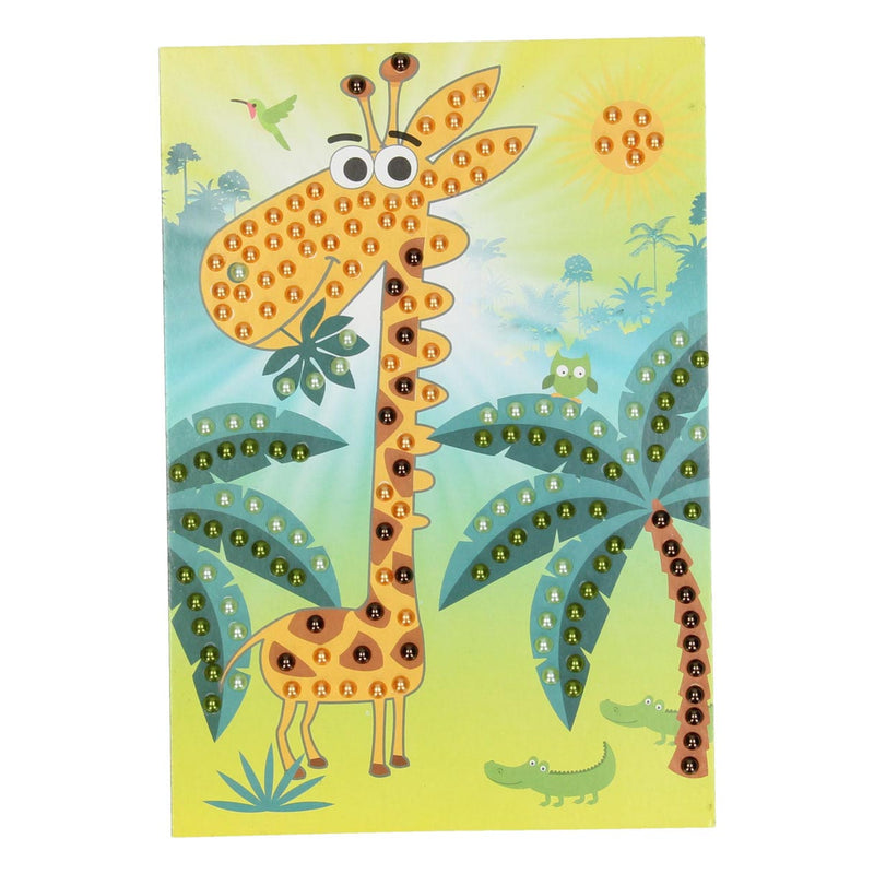Afbeelding laden in galerijviewer, Grafix Knutselset Bead Art Giraffe
