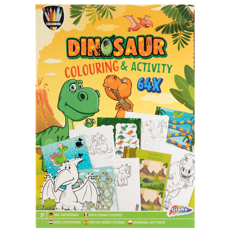 Afbeelding laden in galerijviewer, Creative craft group kleur- en activiteitenboek dino, 64pag.
