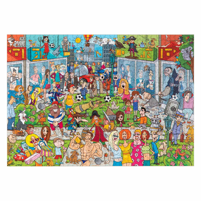 Afbeelding laden in galerijviewer, Grafix Legpuzzel Comic Winkelcentrum, 1000st.
