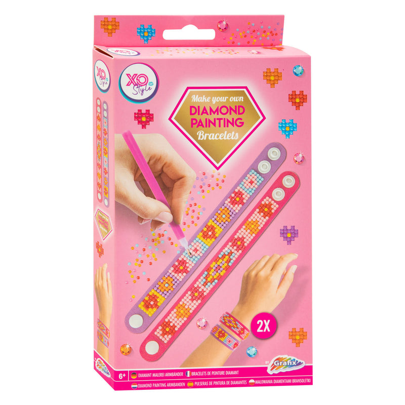 Afbeelding laden in galerijviewer, Grafix diamond painting armbanden roze, 2st.
