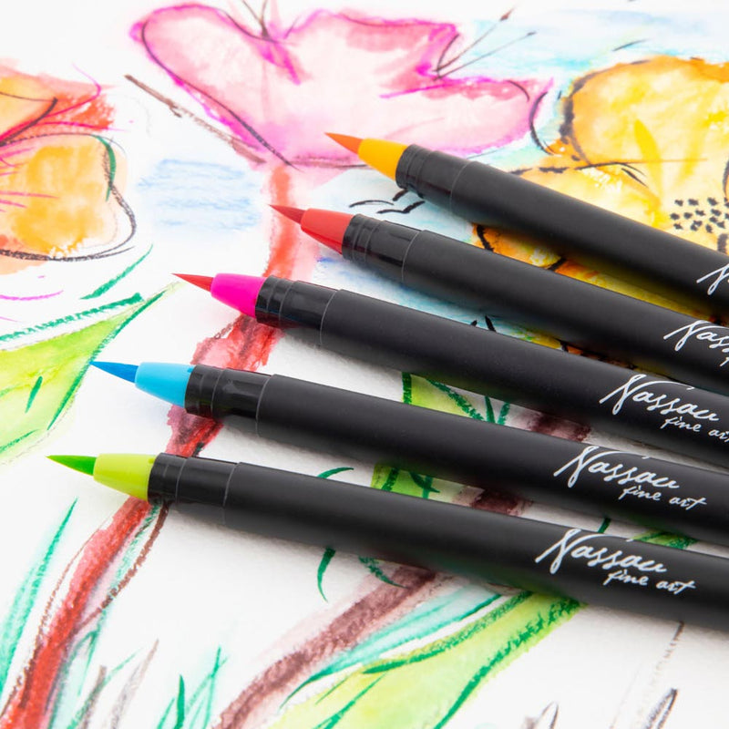 Afbeelding laden in galerijviewer, Nassau Fine Art Nassau Aquarel Brush Penseelstiften, 20st.

