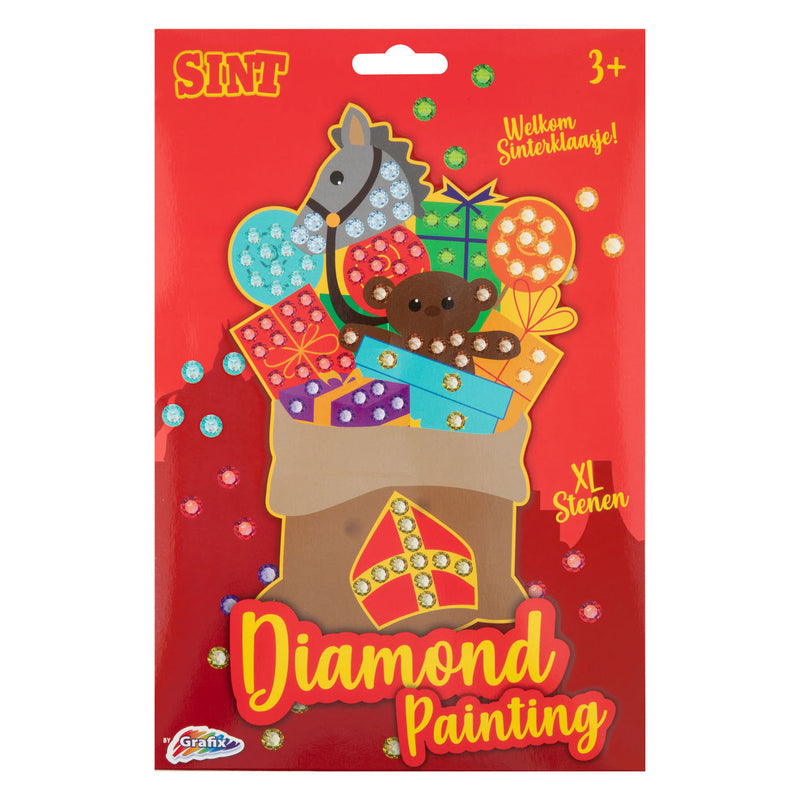 Afbeelding laden in galerijviewer, Grafix sinterklaas mozaiek diamond painting - xl stenen
