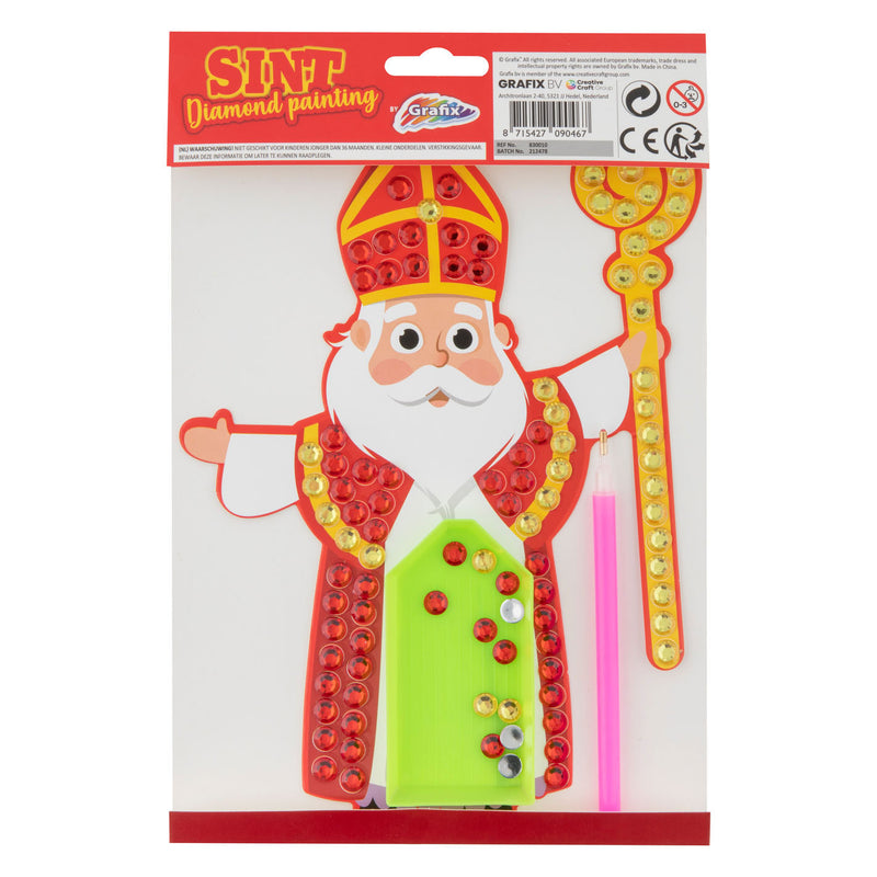 Afbeelding laden in galerijviewer, Grafix sinterklaas mozaiek diamond painting - xl stenen
