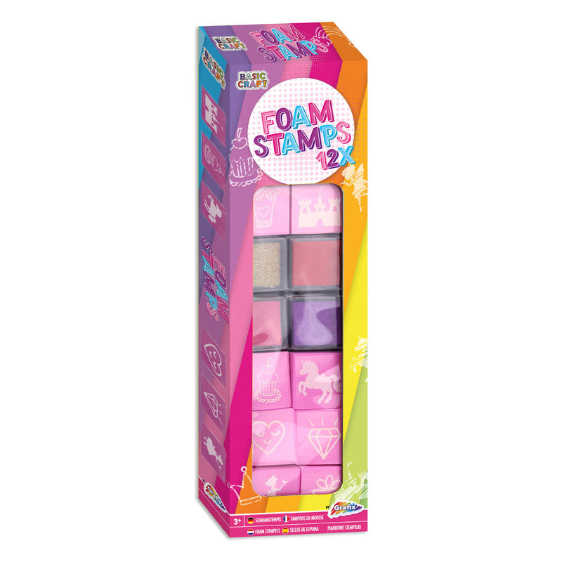Afbeelding laden in galerijviewer, Grafix foam stempelset - roze
