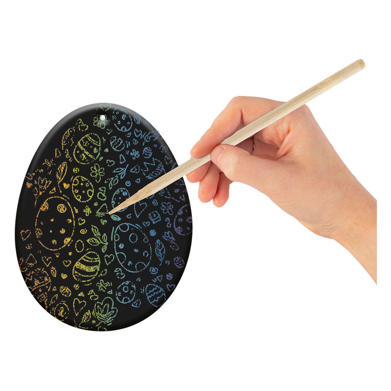 Afbeelding laden in galerijviewer, Creative craft group scratch hangers pasen, 9st.
