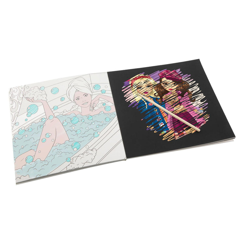 Afbeelding laden in galerijviewer, Grafix besties kras en kleurboek 12 blz
