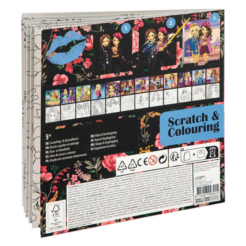 Afbeelding laden in galerijviewer, Grafix besties kras en kleurboek 12 blz

