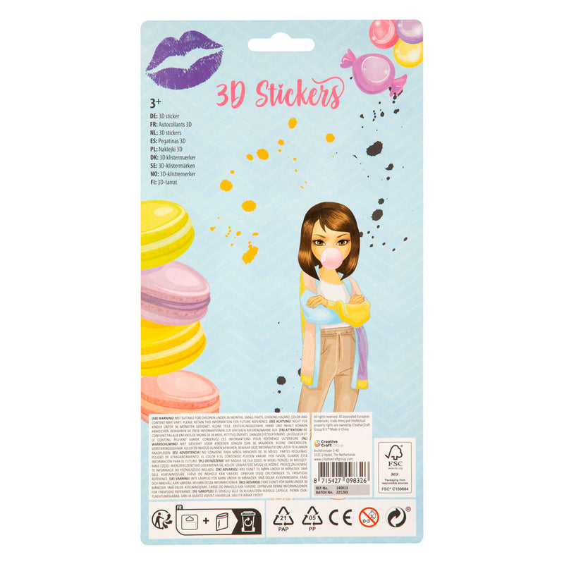 Afbeelding laden in galerijviewer, Besties 3D stickervel, 12st.

