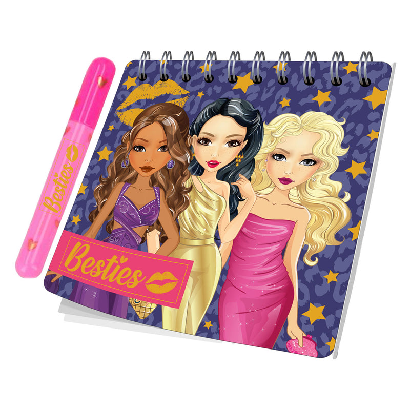 Afbeelding laden in galerijviewer, Besties mini notitieboek met pen
