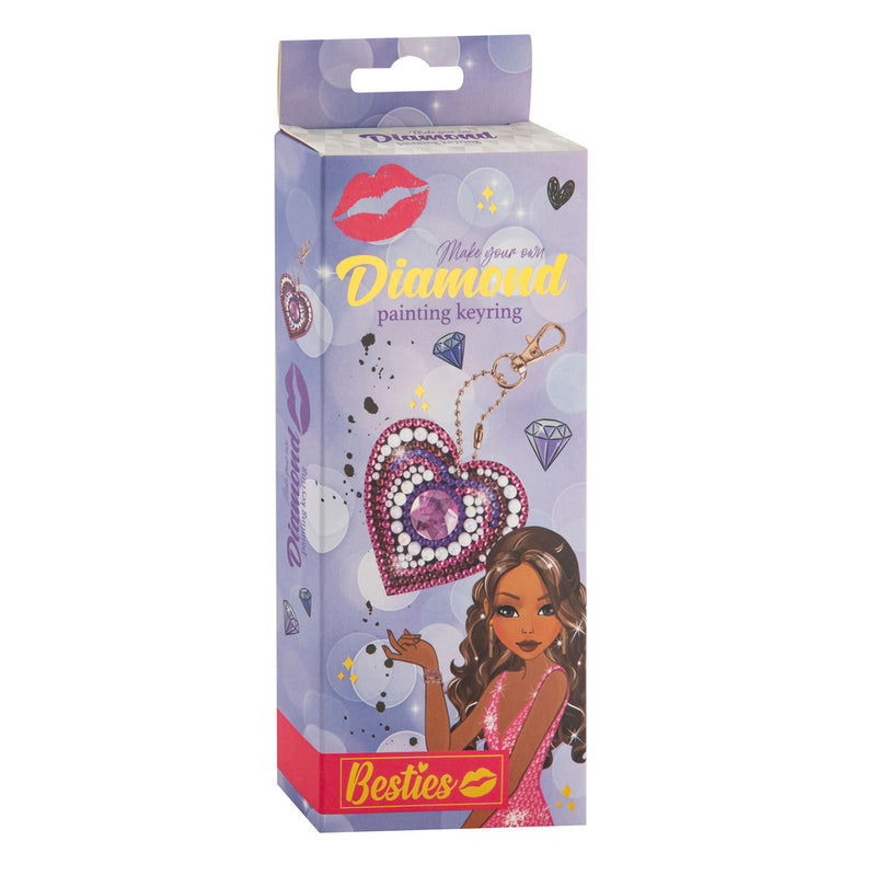 Afbeelding laden in galerijviewer, Besties diamond painting sleutelhanger maken
