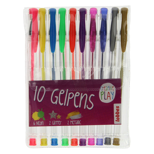 Lobbes gelpennen, 10st.