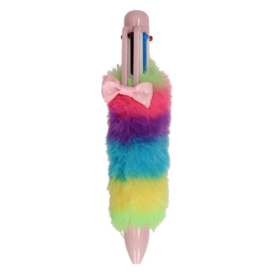 Grafix meerkleurenpen fluffy regenboog