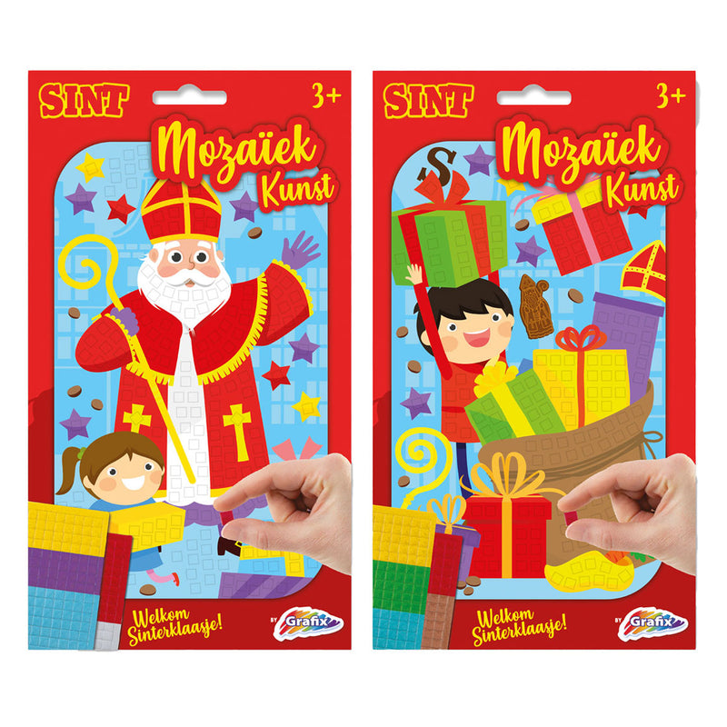 Afbeelding laden in galerijviewer, Grafix mozaïekkunst sinterklaas
