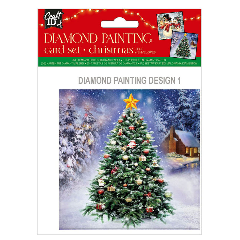 Afbeelding laden in galerijviewer, Maak je eigen Kerst Kaarten Diamond Painting, 2st.
