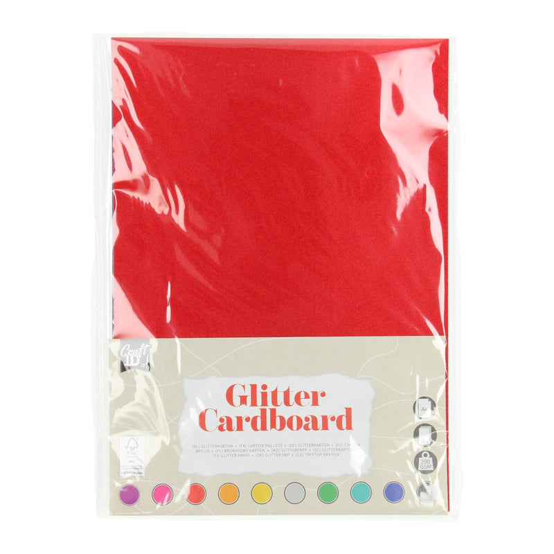 Afbeelding laden in galerijviewer, Creative craft group glitterkarton a4, 10 vellen

