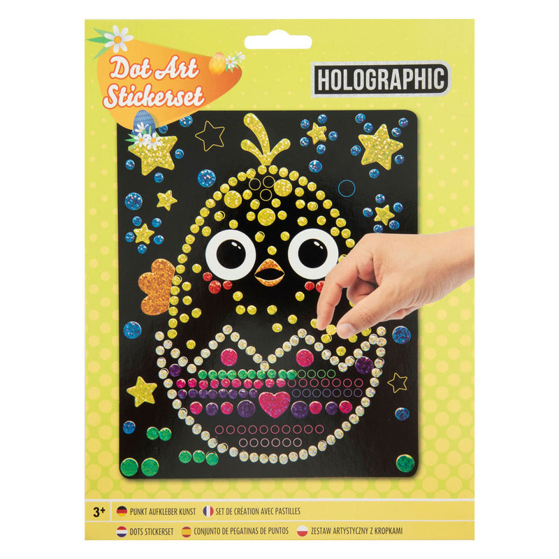 Afbeelding laden in galerijviewer, Grafix pasen holografische stippenkunst set, 22x18cm
