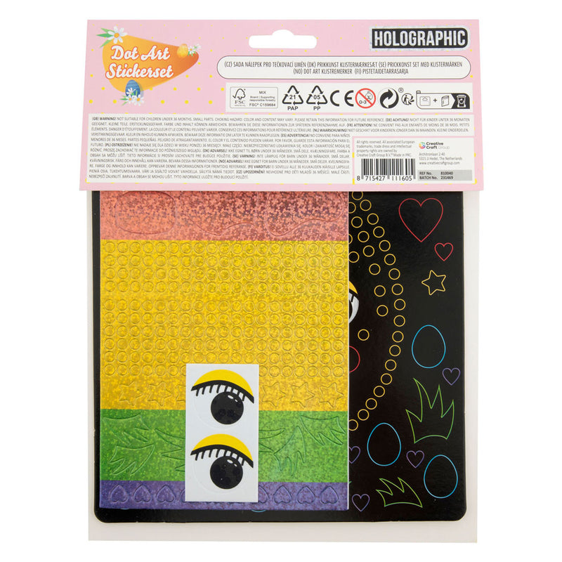 Afbeelding laden in galerijviewer, Grafix pasen holografische stippenkunst set, 22x18cm
