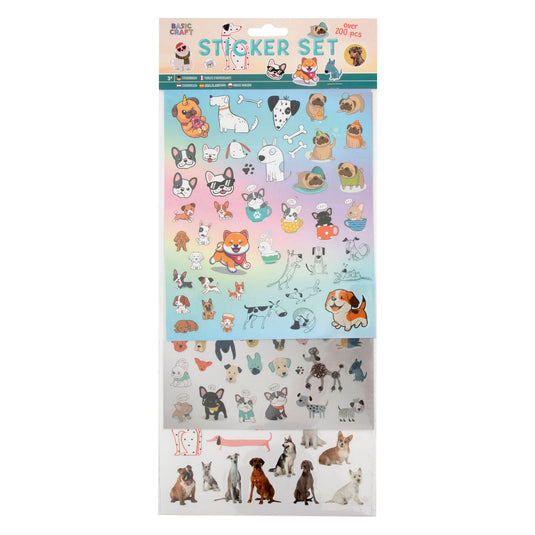Creative craft group stickerset honden, 100st.