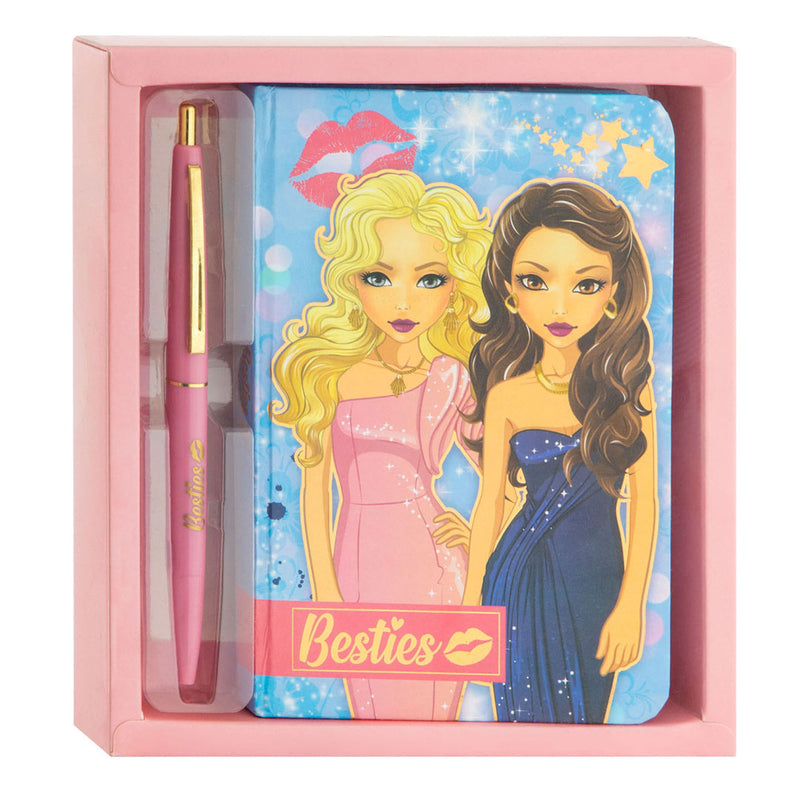 Afbeelding laden in galerijviewer, Besties notitieboek met balpen
