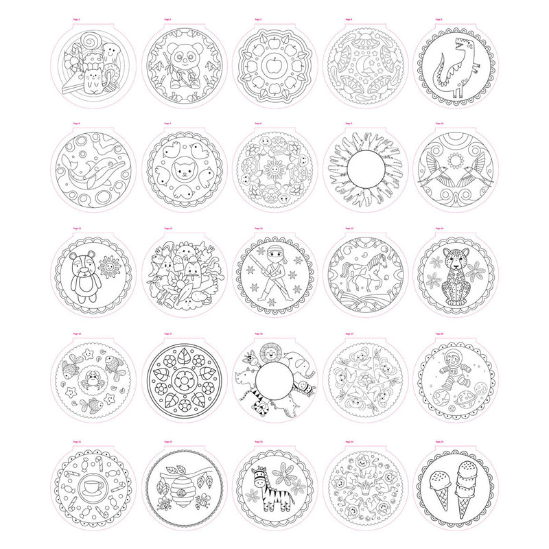 Afbeelding laden in galerijviewer, Creative craft group mandala kleurboek, 25 kleurplaten
