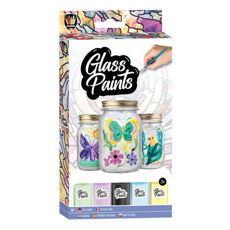 Afbeelding laden in galerijviewer, Creative craft group glasverf met penseel, 5x22ml
