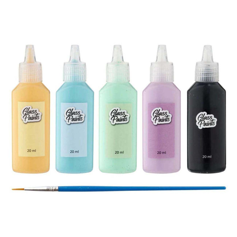 Afbeelding laden in galerijviewer, Creative craft group glasverf met penseel, 5x22ml
