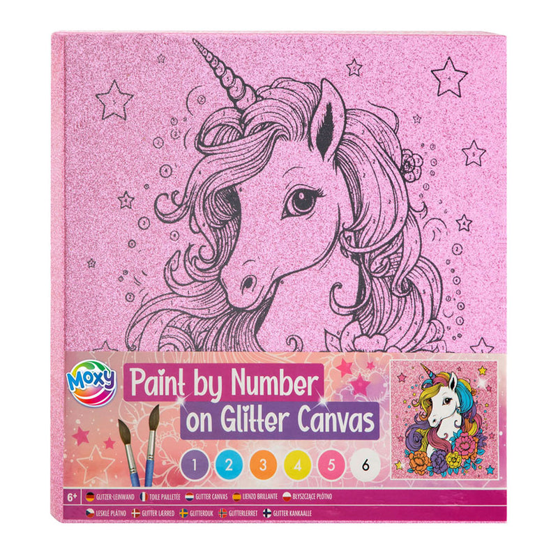Afbeelding laden in galerijviewer, Creative craft group schilderen op nummer glitter canvas, 9dlg.
