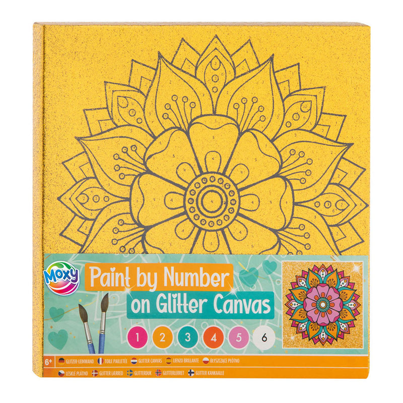 Afbeelding laden in galerijviewer, Creative craft group schilderen op nummer glitter canvas, 9dlg.
