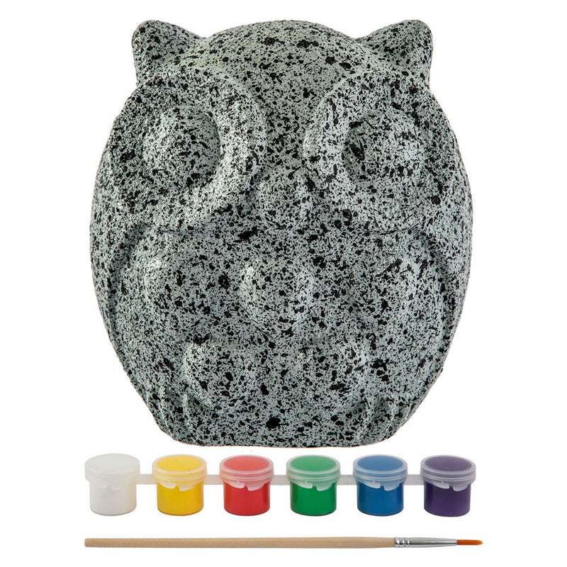 Afbeelding laden in galerijviewer, Creative craft group stenen schilderen uil verfset, 8dlg.
