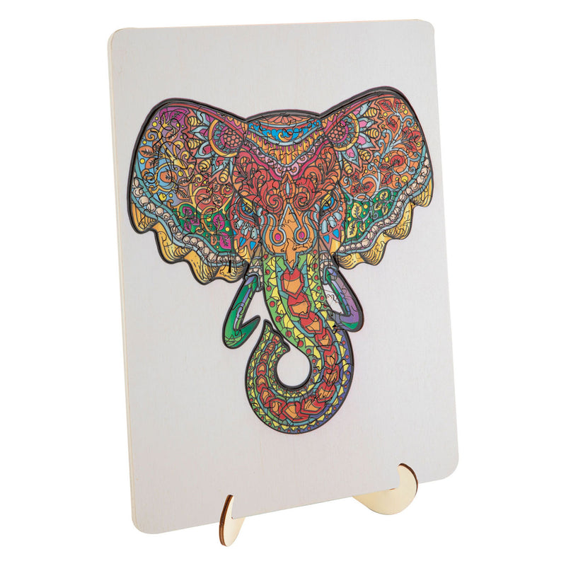 Afbeelding laden in galerijviewer, Creative craft group houten legpuzzel olifant, 132st.
