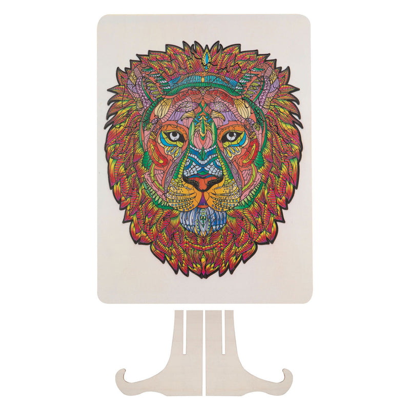 Afbeelding laden in galerijviewer, Moxy houten puzzel leeuw 140 stukjes 30x22cm
