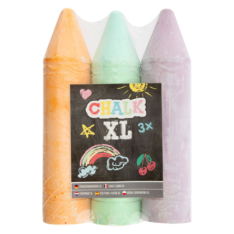 Afbeelding laden in galerijviewer, Creative craft group stoepkrijt kleur xl, 3st.
