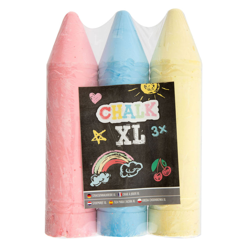Afbeelding laden in galerijviewer, Creative craft group stoepkrijt kleur xl, 3st.
