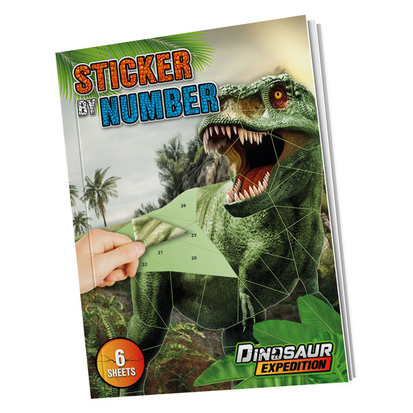 Afbeelding laden in galerijviewer, Creative craft group dino stickeren op nummer
