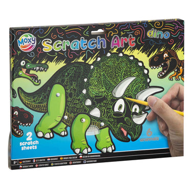 Creative craft group scratch kunst dieren - b