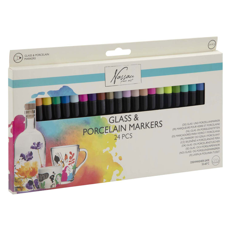Afbeelding laden in galerijviewer, Creative craft group glas- en porseleinmarkers, 24st.
