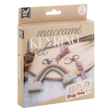 Creative craft group macrame sleutelhangers, set van 2