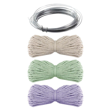 Creative craft group macrame flessen decoreren met bloemen