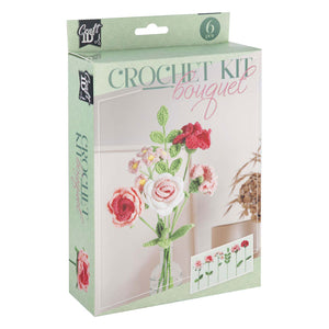 Creative craft group haakpakket bloemen boeket 6 rozen