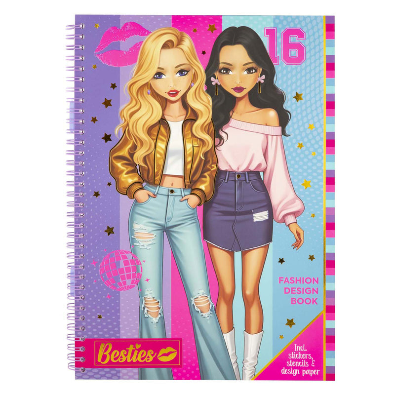 Afbeelding laden in galerijviewer, Creative craft group besties fashion ontwerpboek a4 met accessoires
