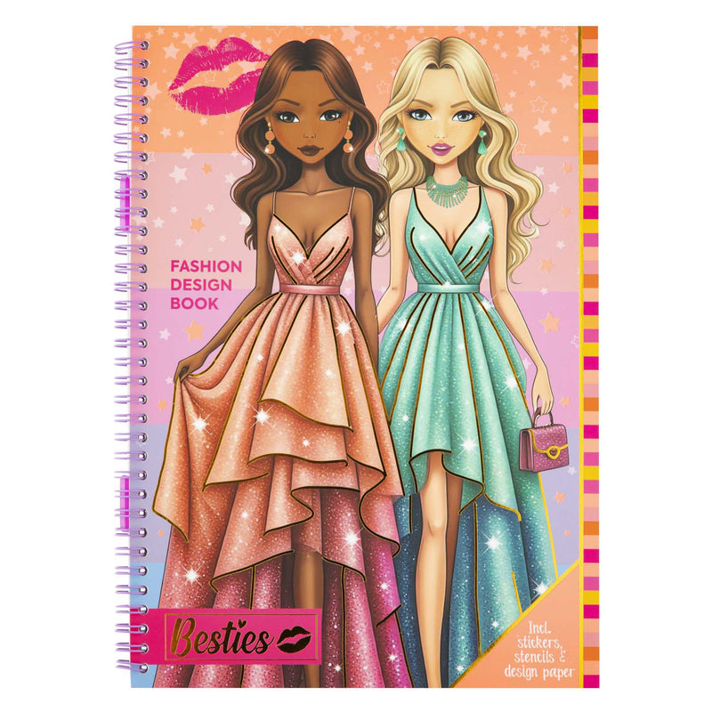 Afbeelding laden in galerijviewer, Creative craft group besties fashion ontwerpboek a4 met accessoires
