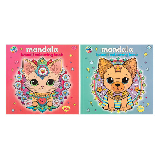 Creative craft group mandala kawaii kleurboek - 20 vellen