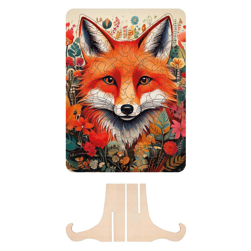 Afbeelding laden in galerijviewer, Moxy houten puzzel fox unieke vormen, 130pcs
