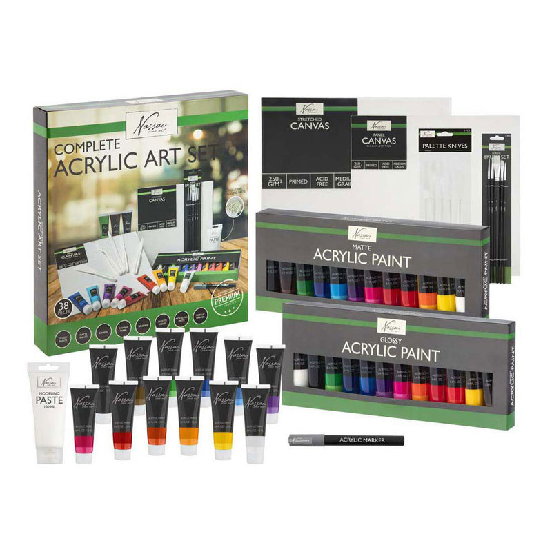 Afbeelding laden in galerijviewer, Creative craft group nassau complete acryl set - 38dlg.
