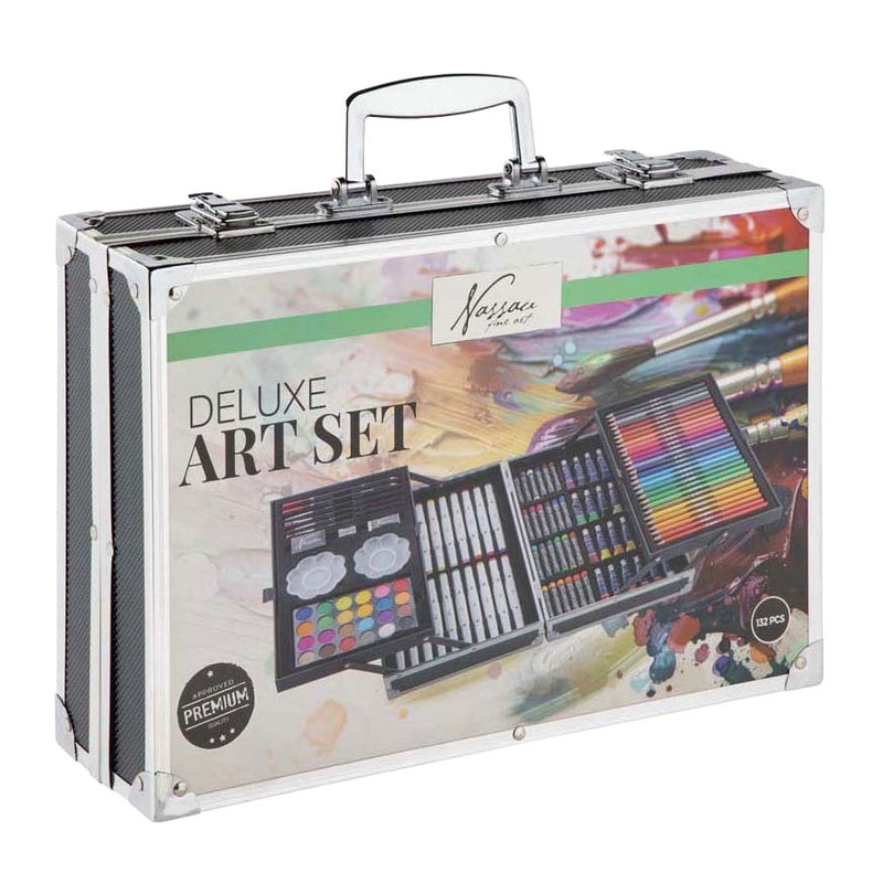 Afbeelding laden in galerijviewer, Creative craft group nassau schilderkoffer tekenset, 132 delig
