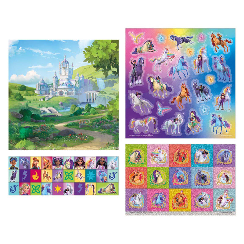 Afbeelding laden in galerijviewer, Creative craft group totum unicorn academy stickerset - 3 vellen + 1 achtergrond
