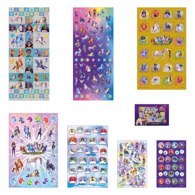Afbeelding laden in galerijviewer, Creative craft group totum unicorn academy super stickerset - 8 vellen
